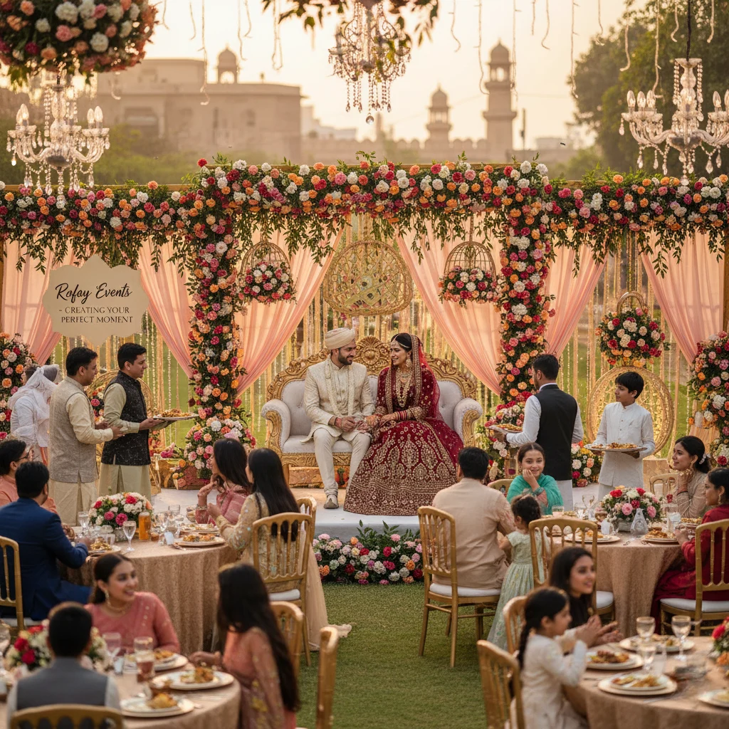 Elegant wedding couple